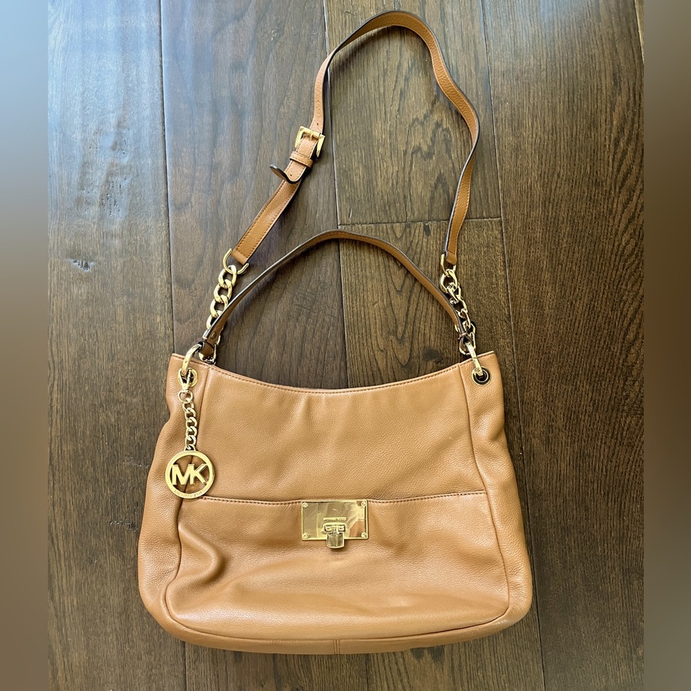 Michael Kors tan crossbody/shoulder bag